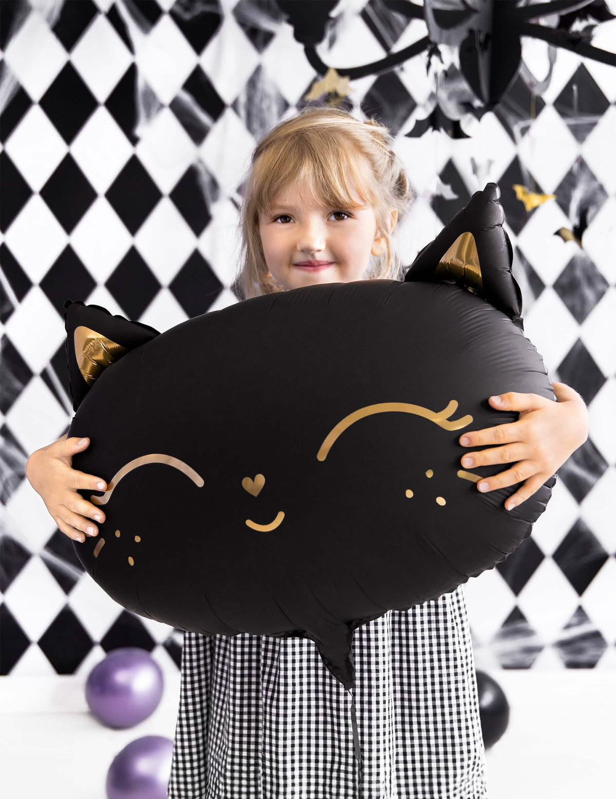 Prikaz aluminijskog balona mačke za halloween