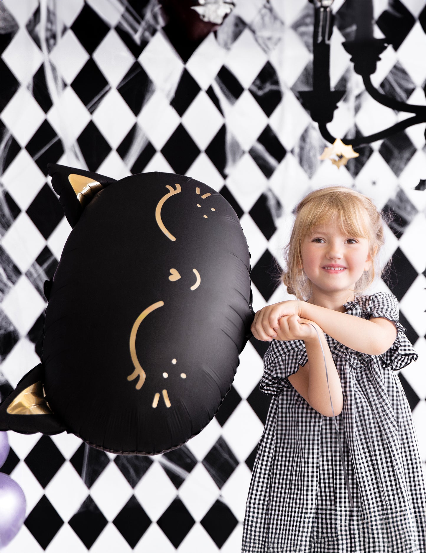 Black Cat Aluminij balon 48 x 36 cm