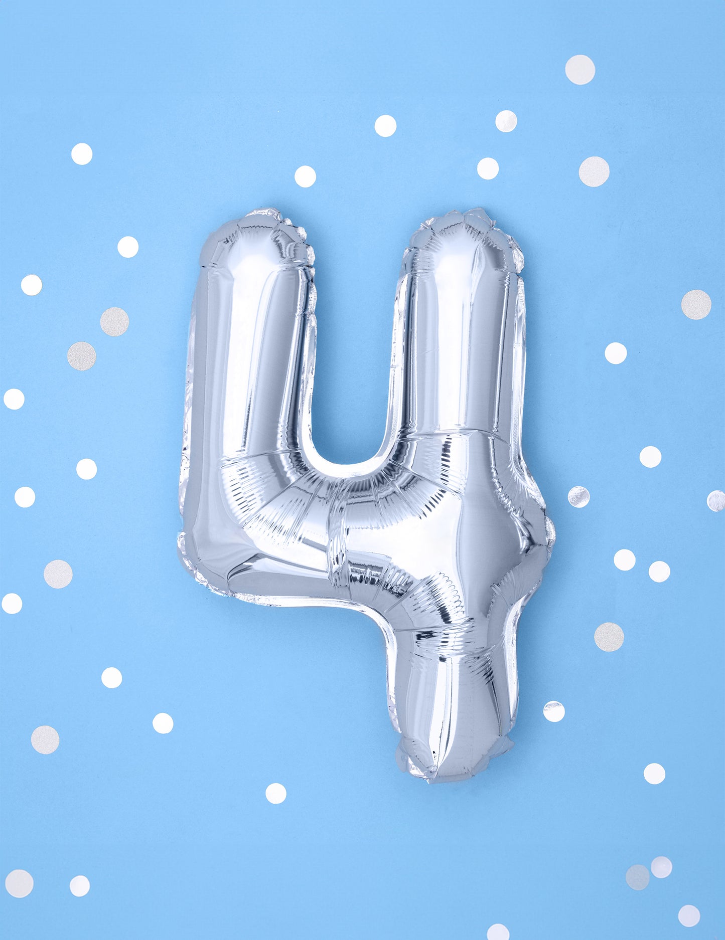 Aluminijski balon srebro 33 cm