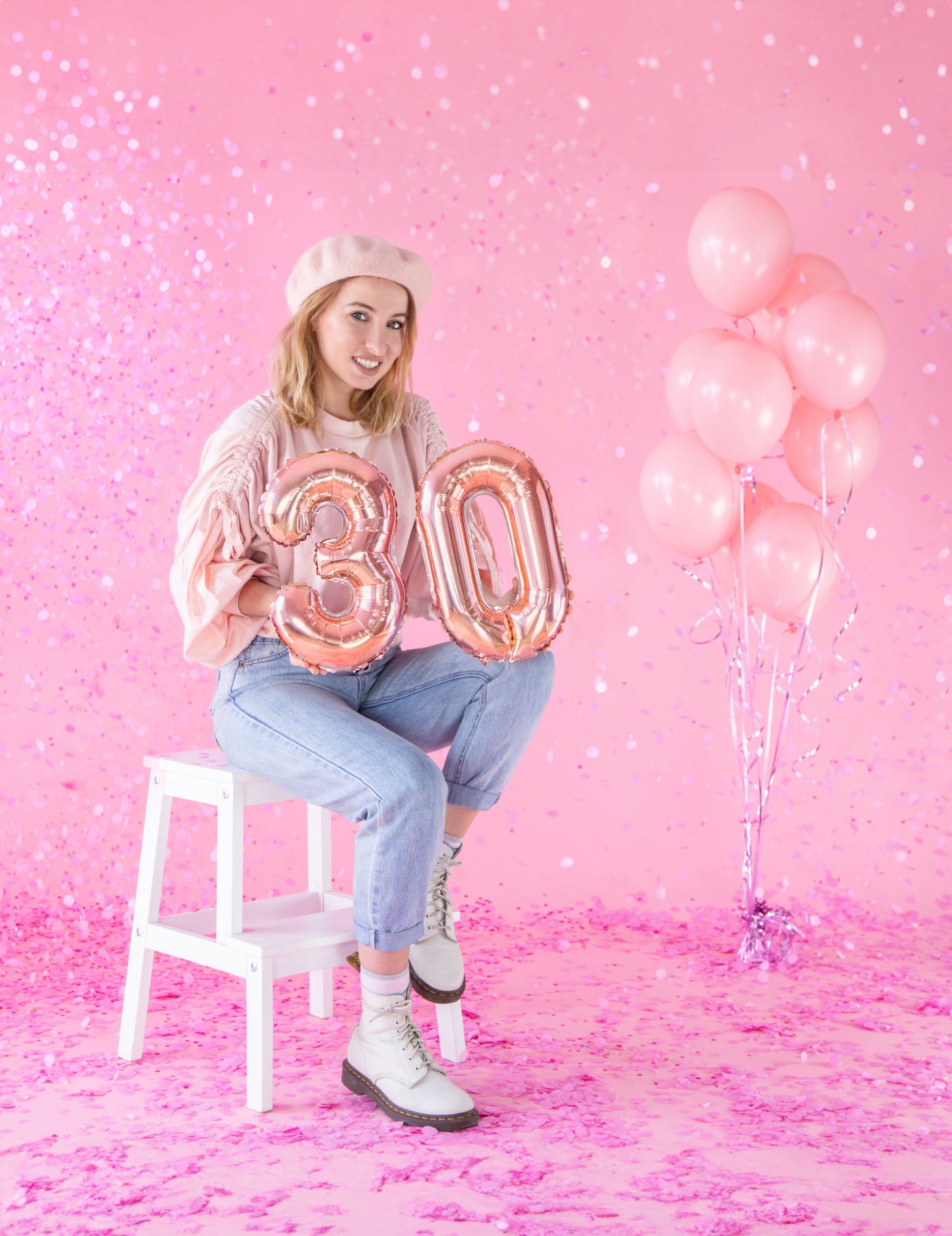 Aluminijski balon ruže zlato 36 cm