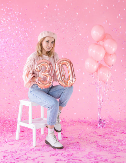 Aluminijski balon ruže zlato 36 cm