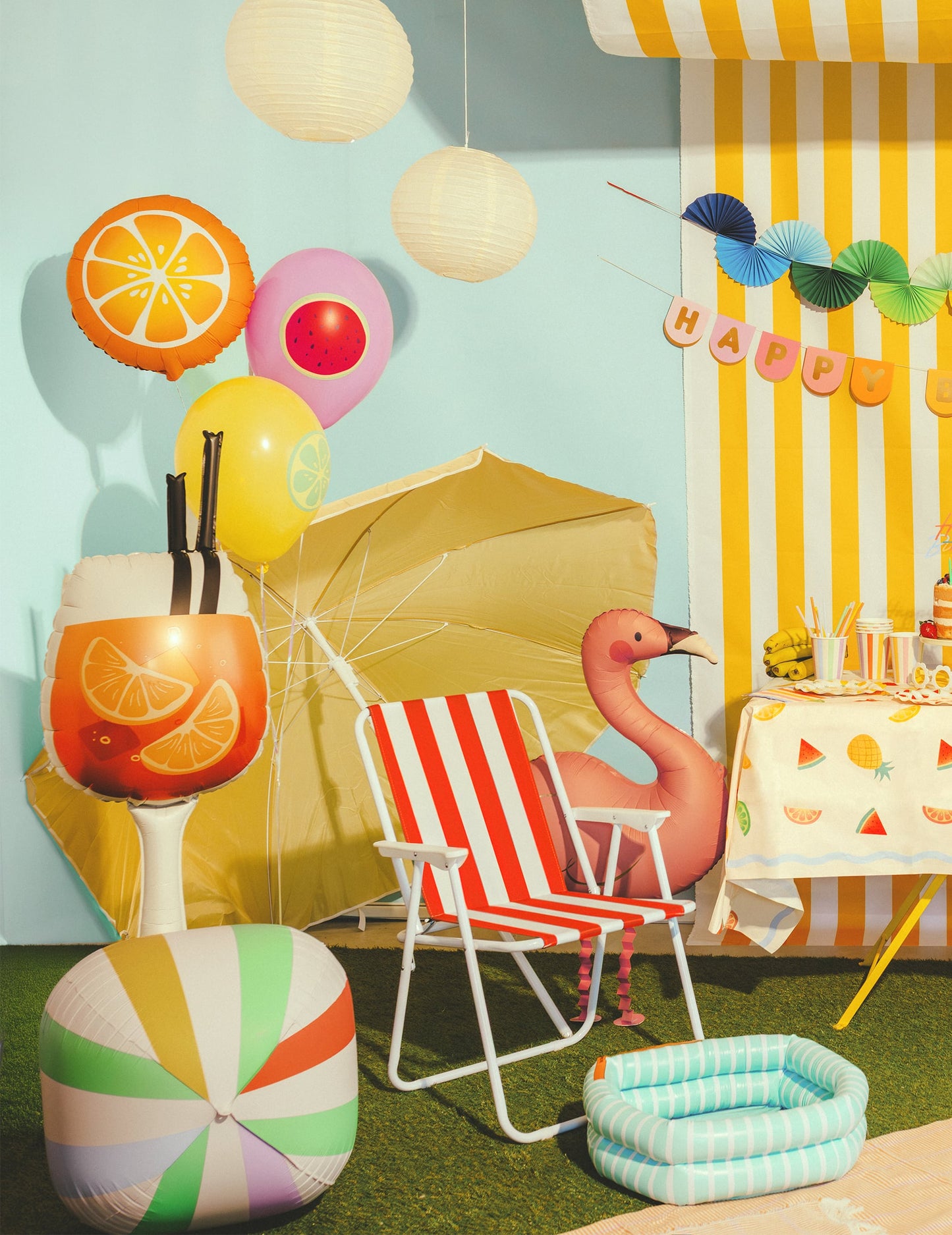 Aluminijski balon za koktel Spritz 34 x 100 cm