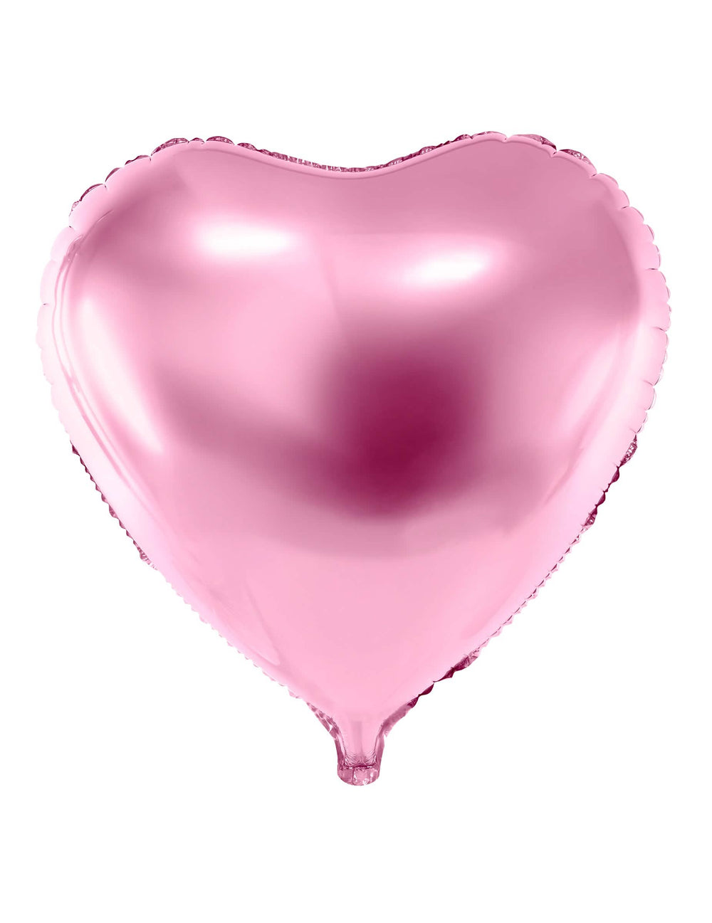 Balon od aluminija u metalik svijetloroza obliku srca