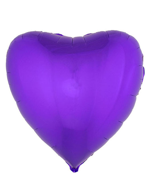 Ballon aluminium coeur violet