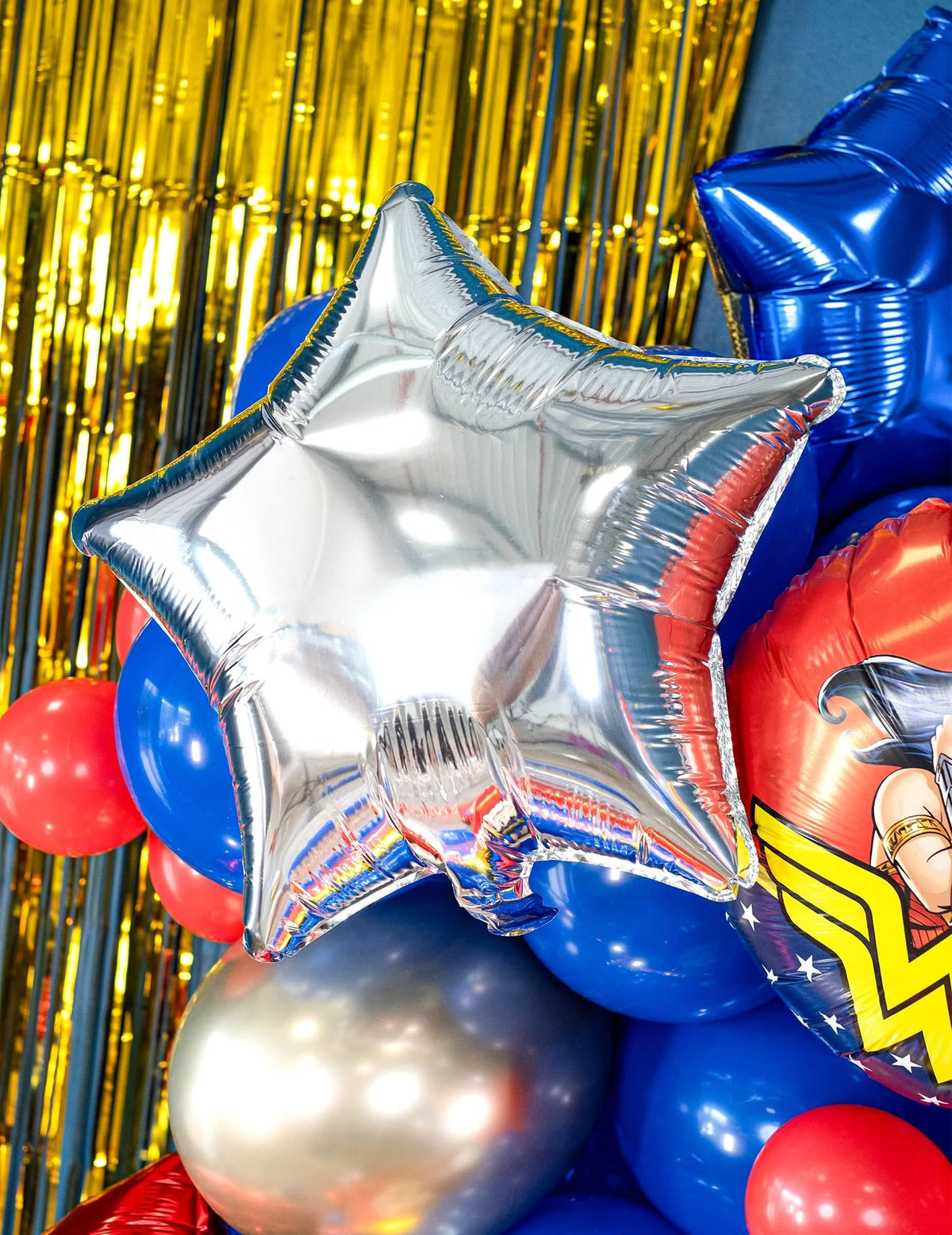 Alumijski balon zvijezda za dekoraciju zabave srebrna