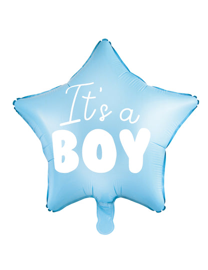 Plavi zvjezdani folijski balon, dečko je 48 cm baby shower