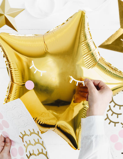 Zlatna zvijezda aluminijska kugla 45 cm