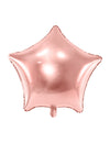 Ballon aluminium étoile pour décoration de fête rose gold métallisé