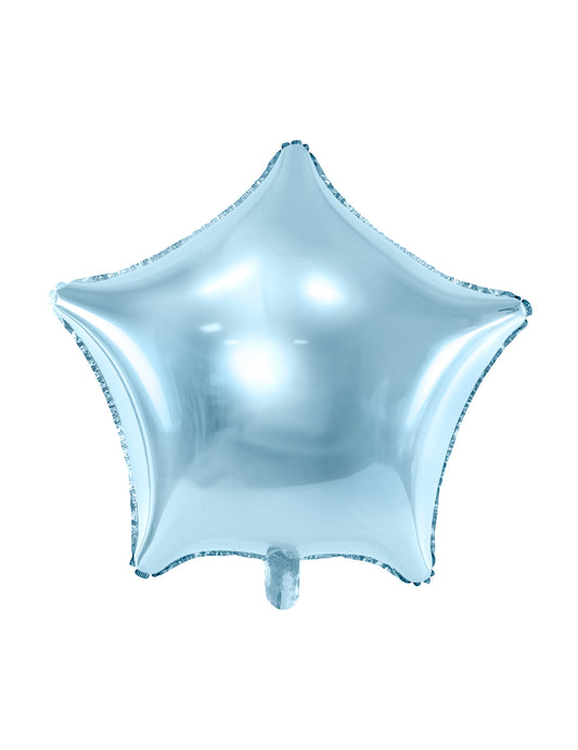 Ballon aluminium étoile pour fête turquoise