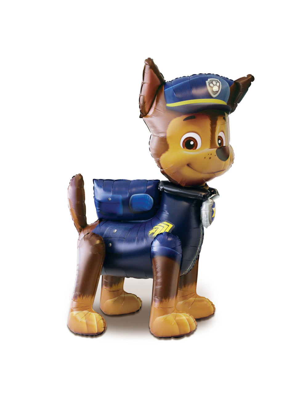 Ballon aluminium géant AirWalker Chase Pat'Patrouille pour enfant bleu et marron
