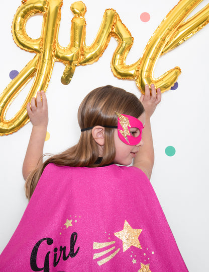 Zlatna djevojka aluminijska kugla 77 x 70 cm