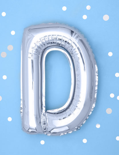 Aluminijska aluminijska kugla 32 cm srebrno pismo