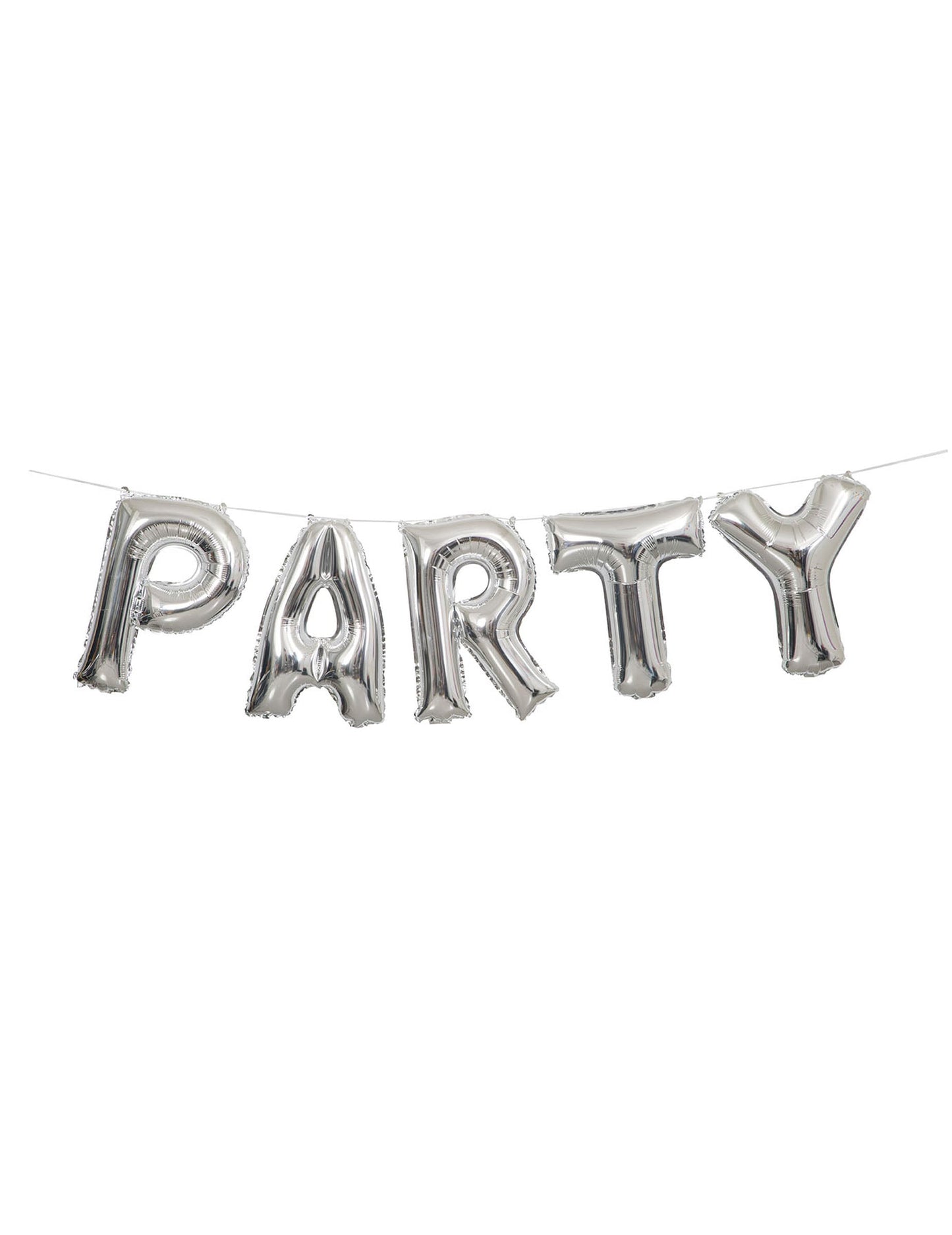 Guirlande de ballons aluminium lettres party pour fête argent