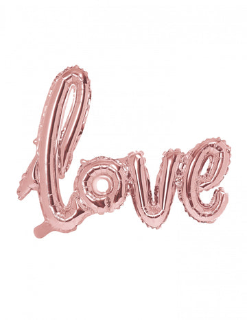Ballon aluminium love rose gold 73 x 57 cm décoration mariage