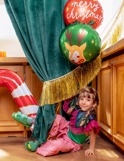 Sretan božićni aluminijski balon 45 cm