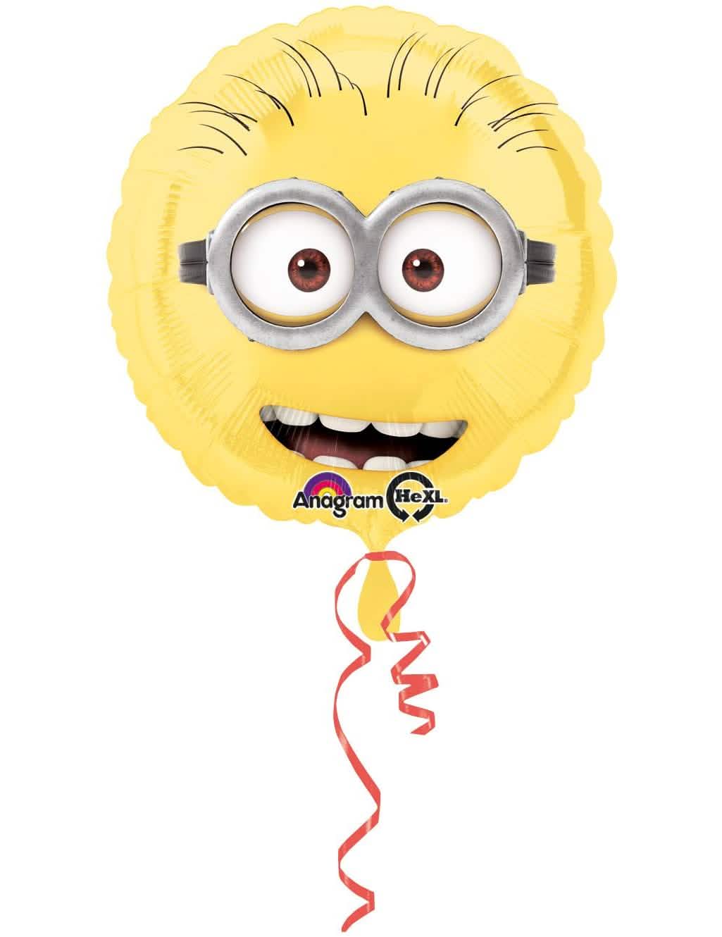 Balon od aluminija Minioni za žuta zabavu s naočale i osmijehom