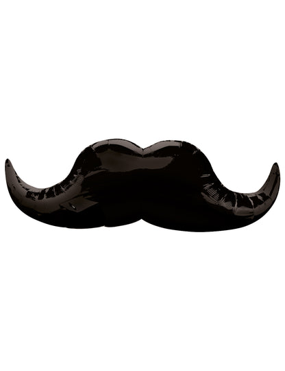 Vue de face du petit ballon en aluminium Moustache