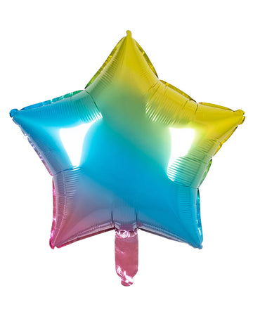 Višebojna zvijezda aluminijska kugla 45 cm