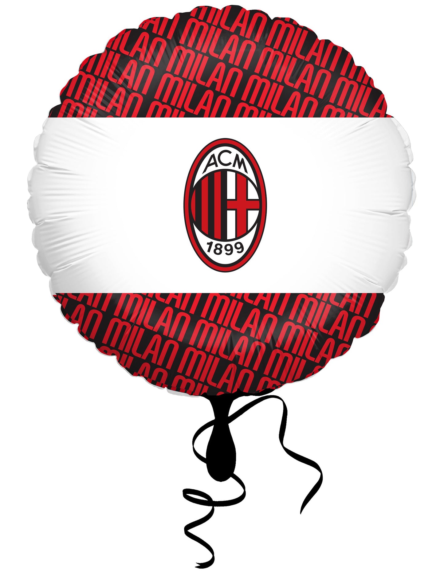 Okrugli aluminijski ac milan 43 cm balon