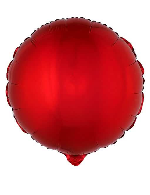 okrugli metalik crvena aluminijski balon
