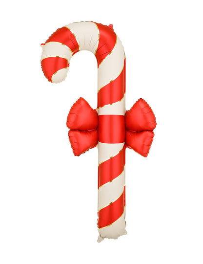 Balon od folije Božićni štapić bež i crveni 70 x 131,5 cm