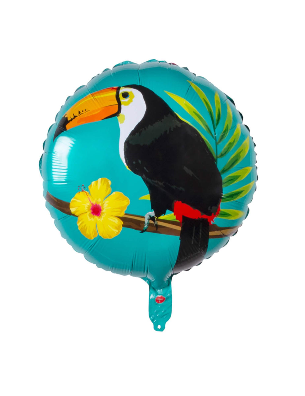 Pogled sprijeda na aluminijski balon toucan za zabavu