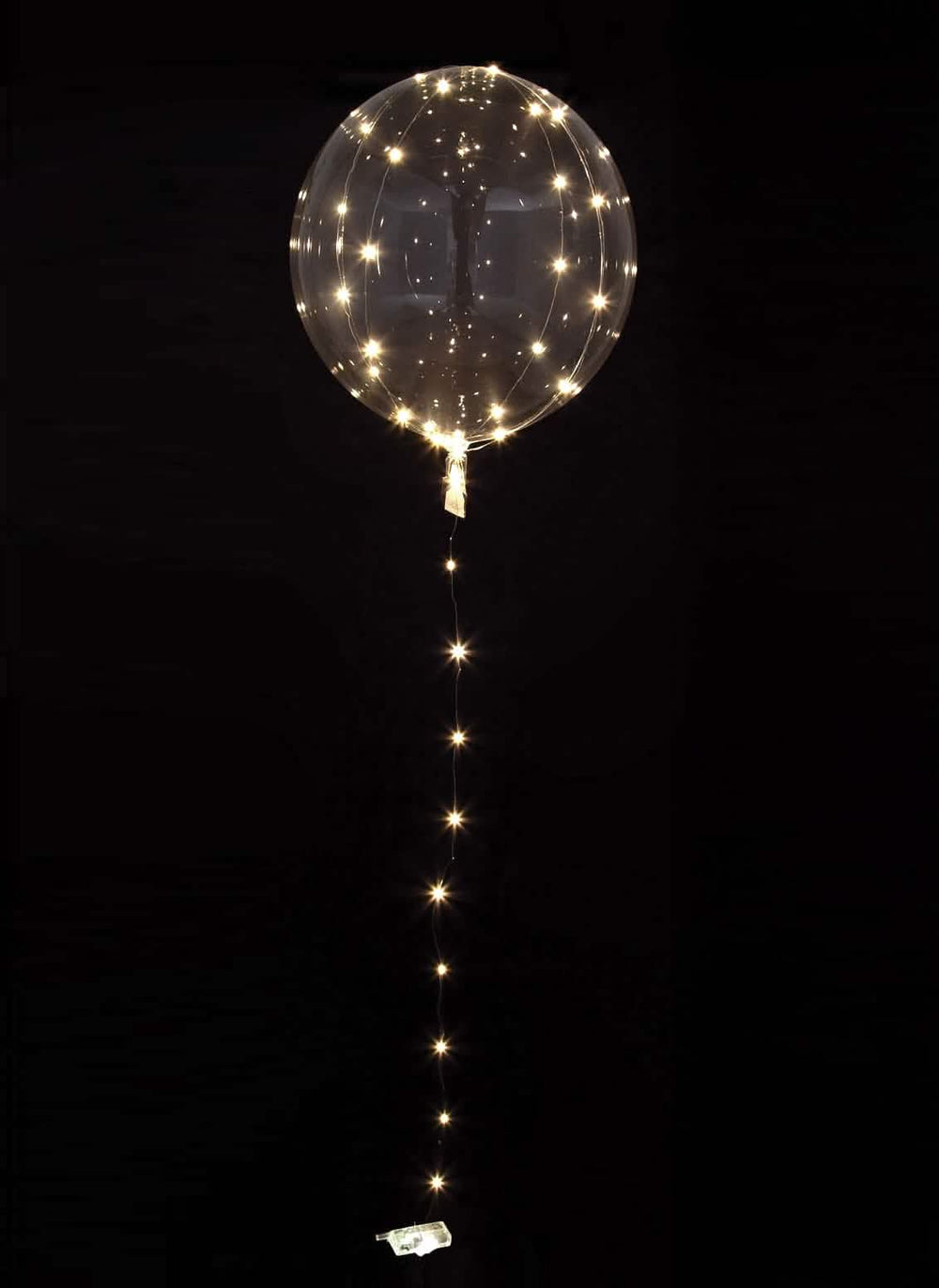 Balon mjehur kristal prozirna za zabavu s bijelim LED diodama