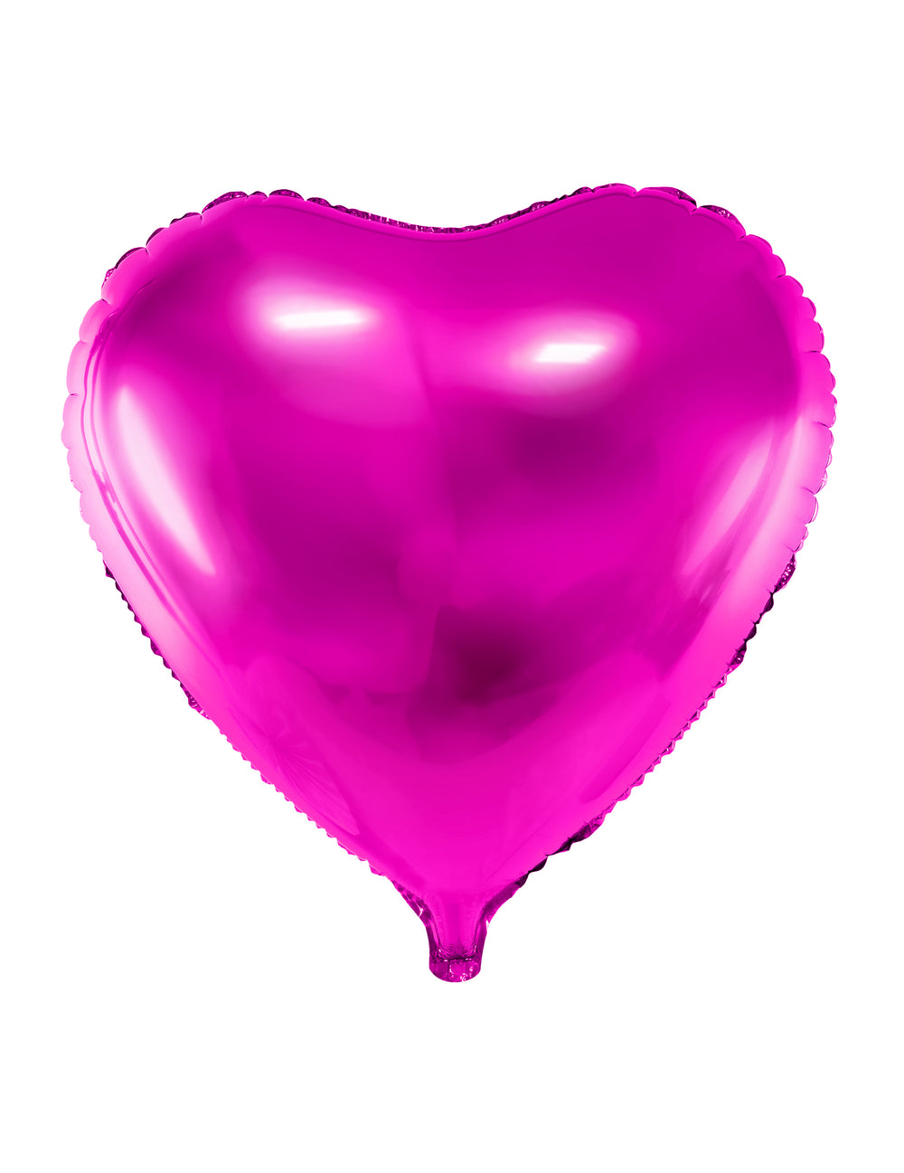 Ballon coeur rose brillant