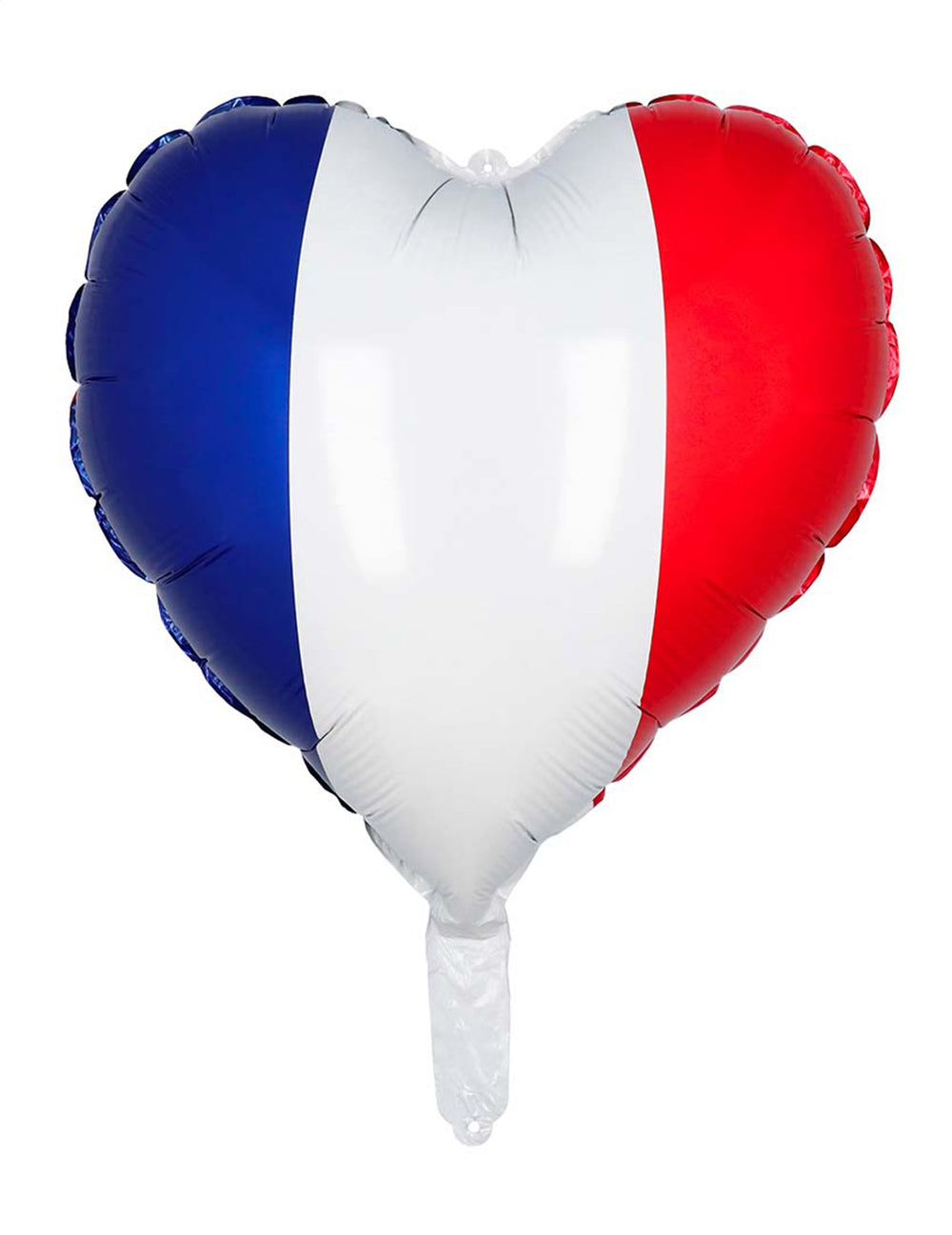 Vue de face du ballon en aluminium Coeur France