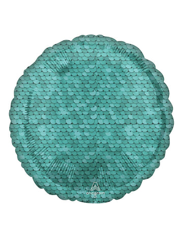 Plava aluminijska kugla 43 cm tema sirene