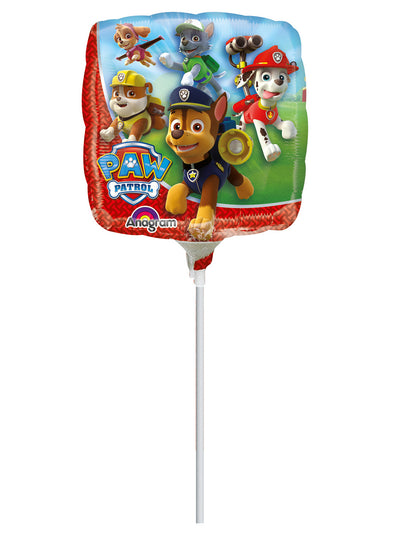 Ballon en aluminium Pat'Patrouille pour enfant multicolore sur tige