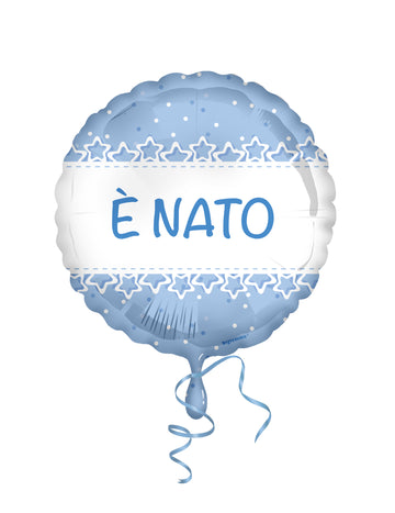 Folija balon 45 cm svijetloplave krsne zvijezde