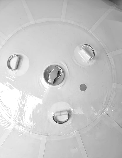 Ballon géant boule miroir iridescente 100 cm