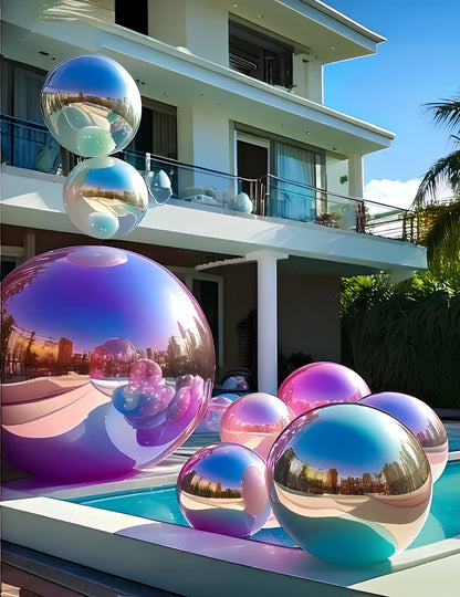 Divovski balon ogledalo kugla iridescentni 150 cm