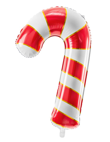 Veliki aluminijski balon u obliku štapića od slatkiša 50 x 82 cm Božićni ukrasi