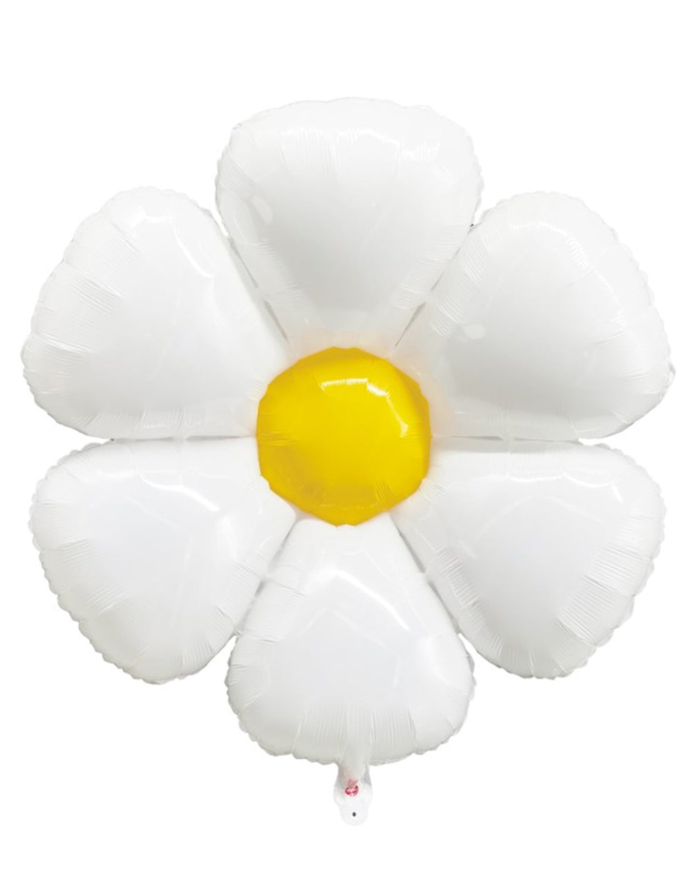 Ballon Marguerite pour fête blanc et jaune