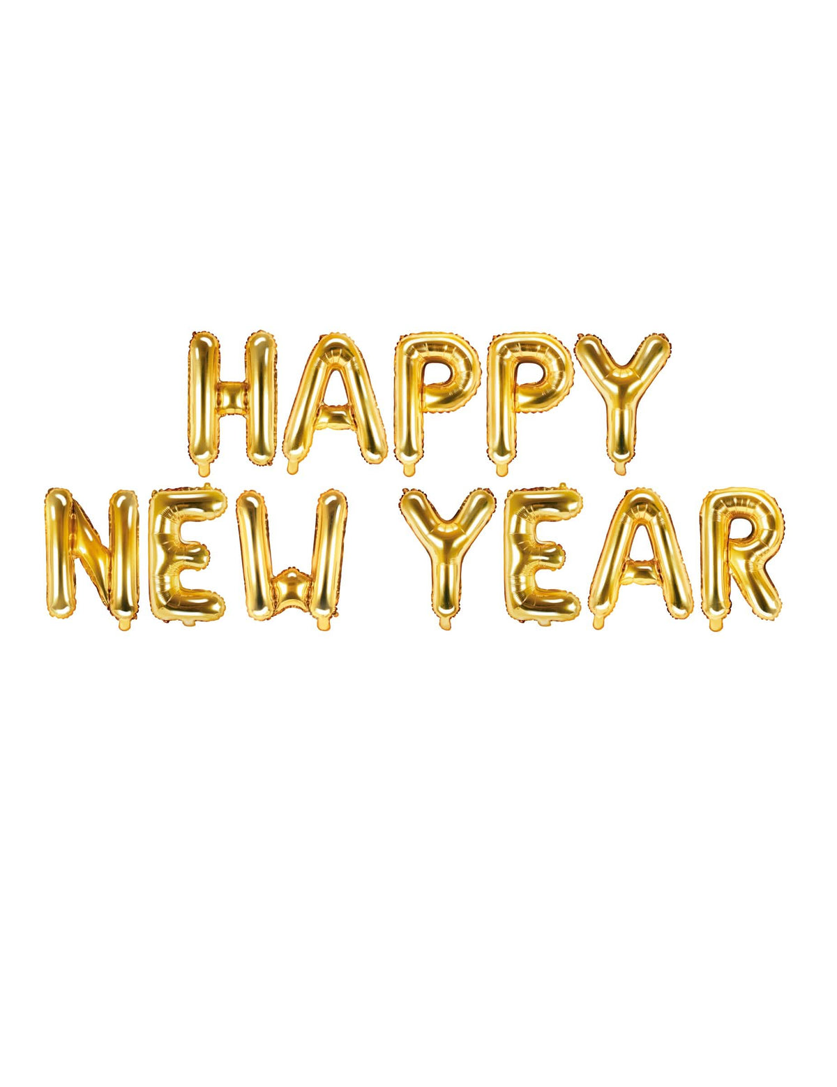 Balon od aluminija s natpisom Happy New Year za zabavu, zlatni