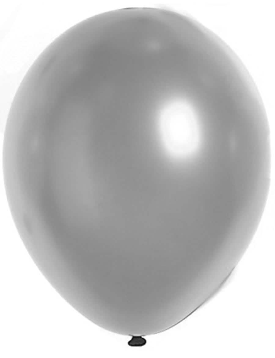 Srebrna metalizirana balon za zabavu u boji sjajna srebrna