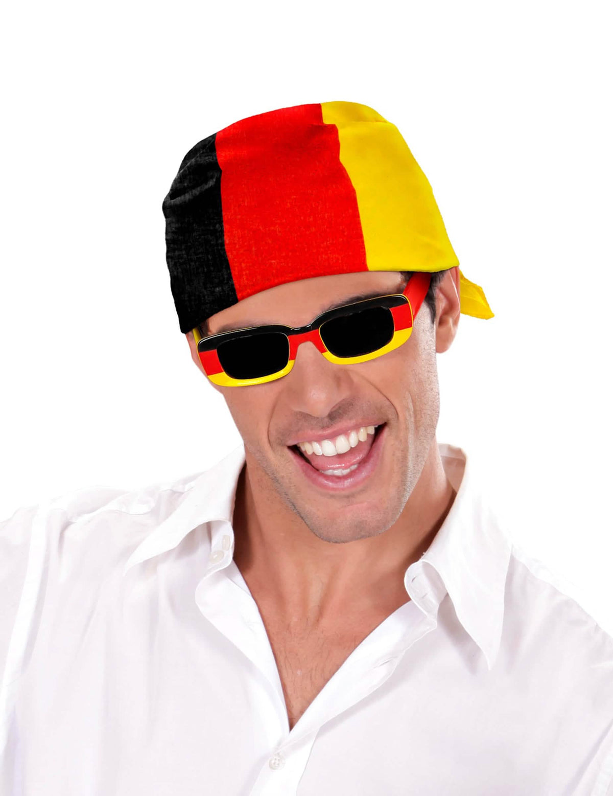 Bandana navijač njemačka za odrasli crna crvena žuta