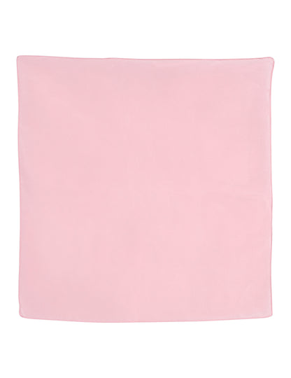 Vue à plat du bandana uni rose