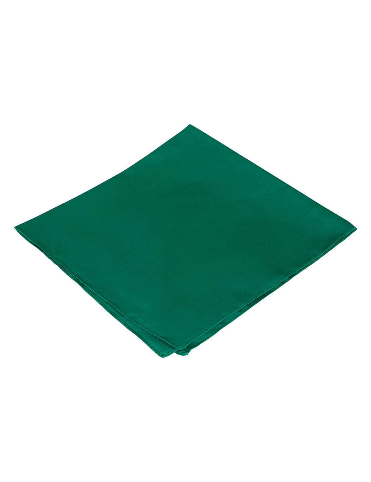 Vue pliée du bandana uni pour homme vert