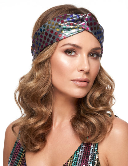 Bandeau femme disco multicolore haut de gamme