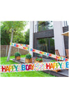 Banderole Happy Birthday pour fête à points multicolores