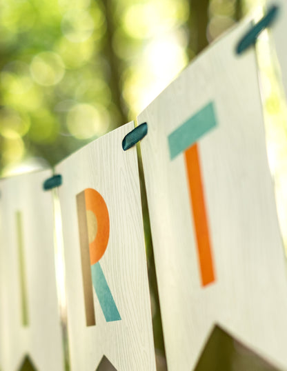 Kartonski baner Sretan rođendan sa šumskim životinjama, 2,4 m