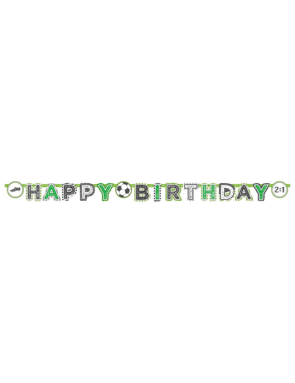 Pregled papirnate zastave Happy Birthday Football