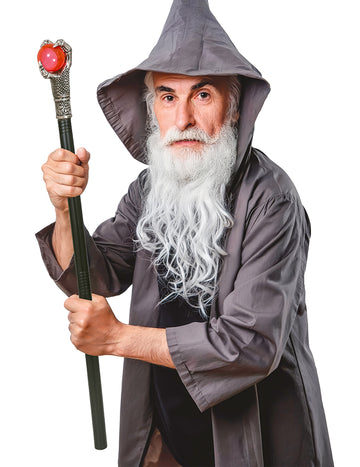 Čarobnjacisko osoblje s kandžama i crvenom kuglom 78 cm