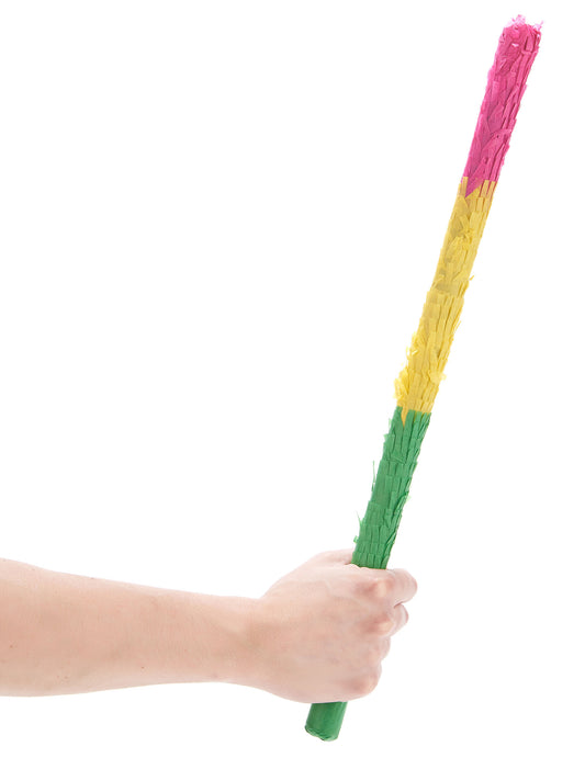 Prise en main du bâton piñata multicolore pour fête