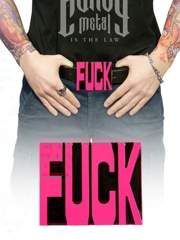 Kopča za pojas Fuck ružičasta 