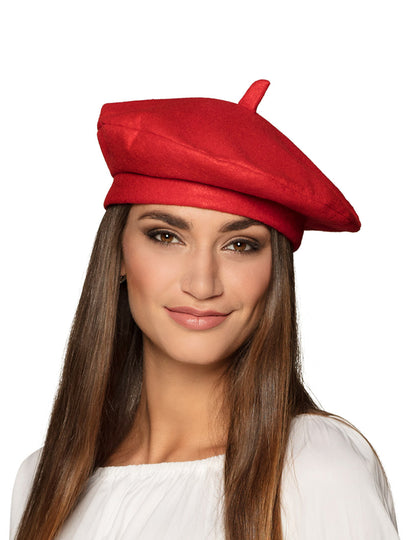 Beretka s crvenom baskijom za odrasle