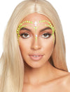 Bijoux pour visage adhésifs pour femme verts
